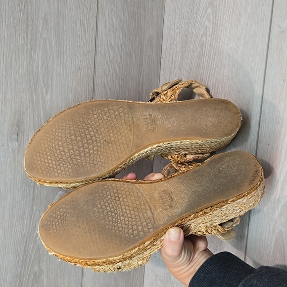 Stuart Weitzman Women Ankle Leather Wedge Platform shoes sz 10M - Picture 12 of 13